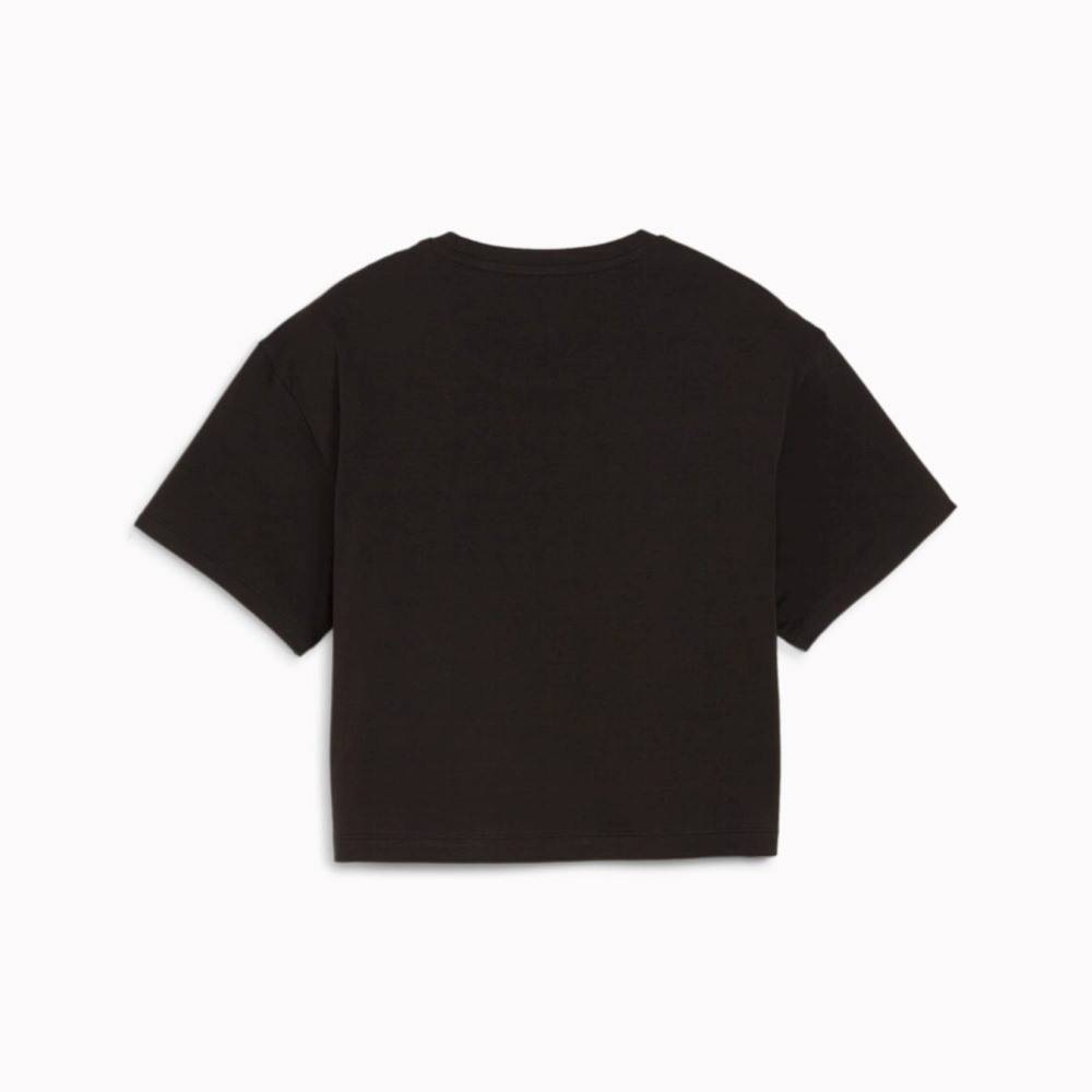 PUMA GIRLS LOGO CROPPED TEE