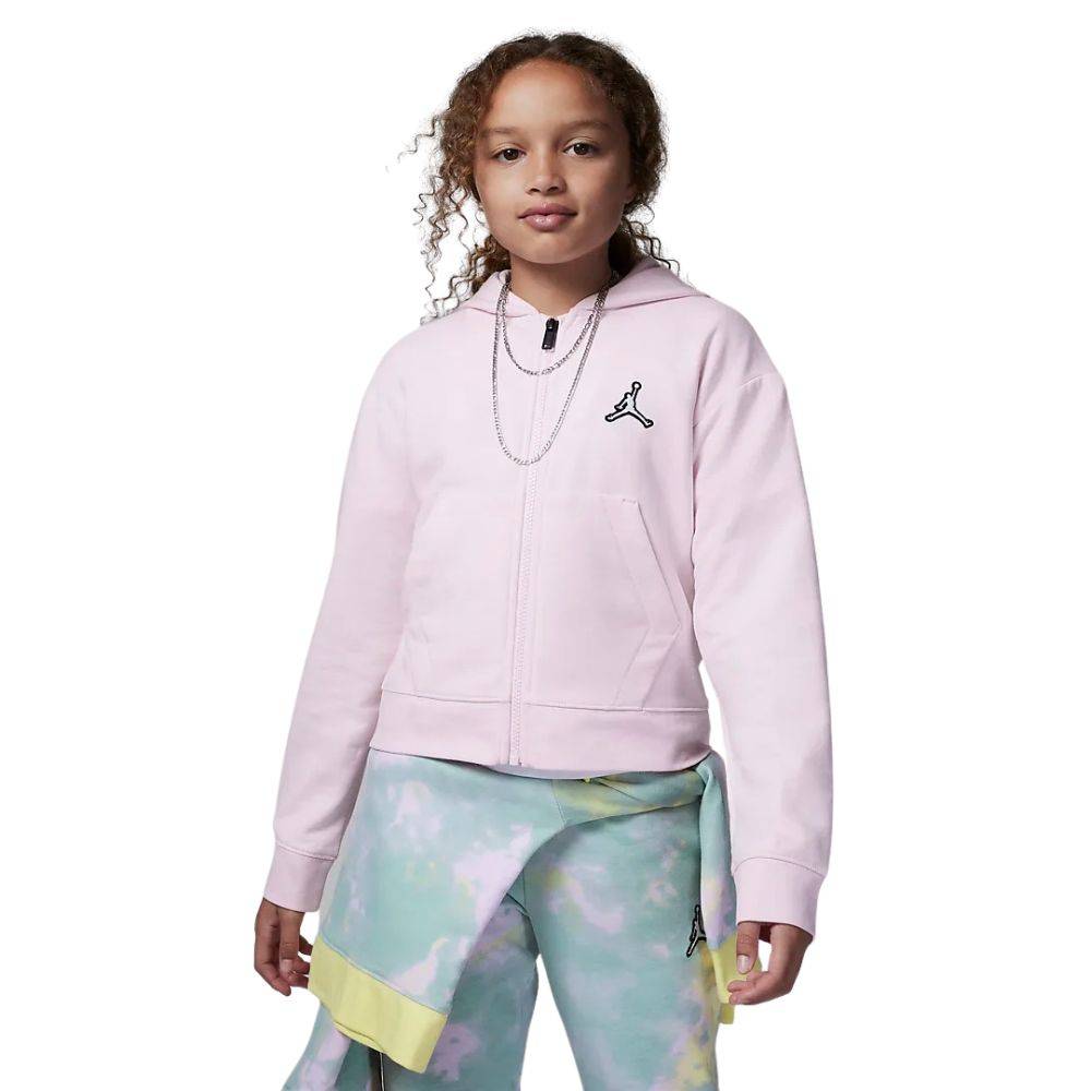 NIKE JORDAN GIRLS ESSENTIALS BOXY FULL-ZIP HOODIE