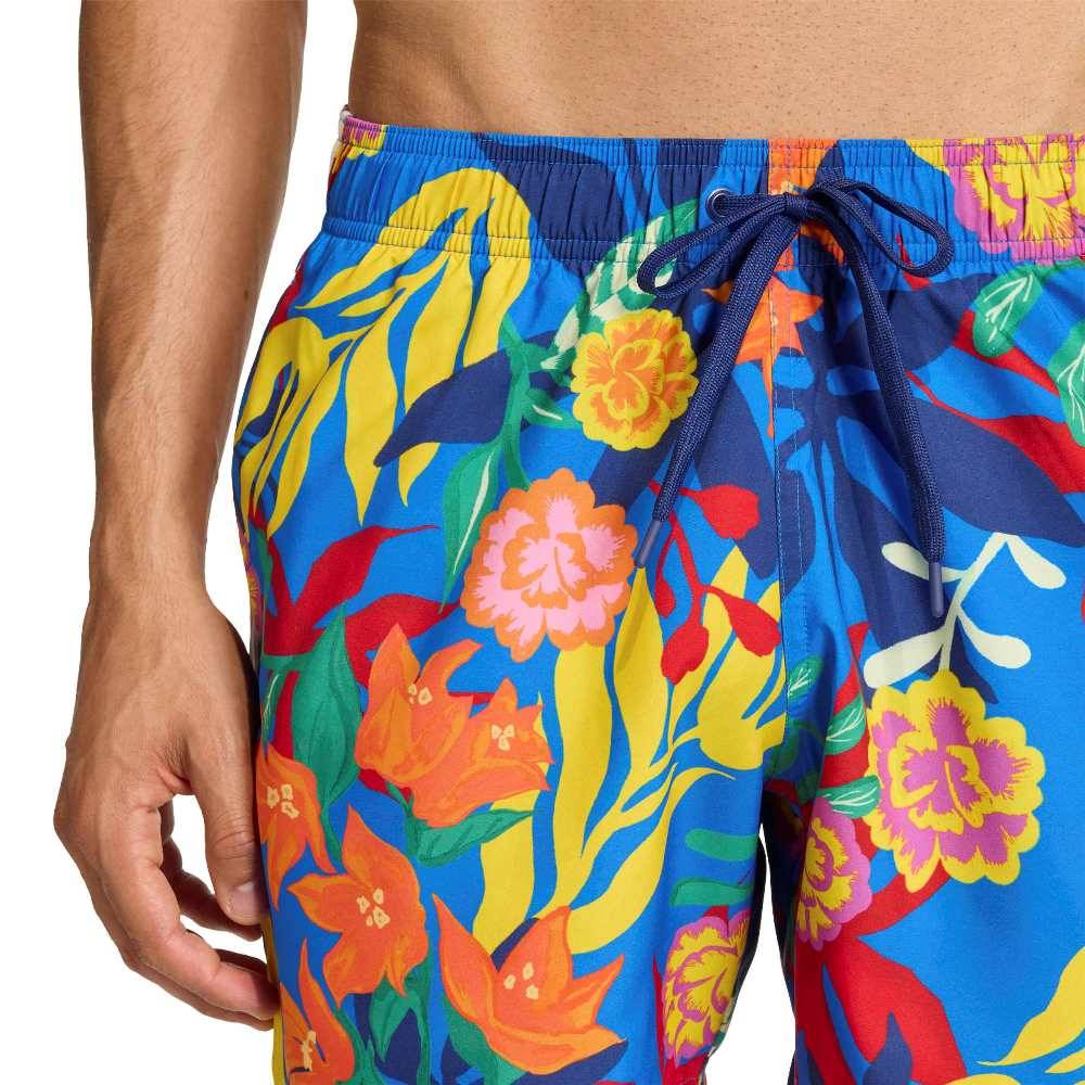 ADIDAS M MEXICANA FLORALS 3 STRIPES SWIM SHORTS 5 INCH