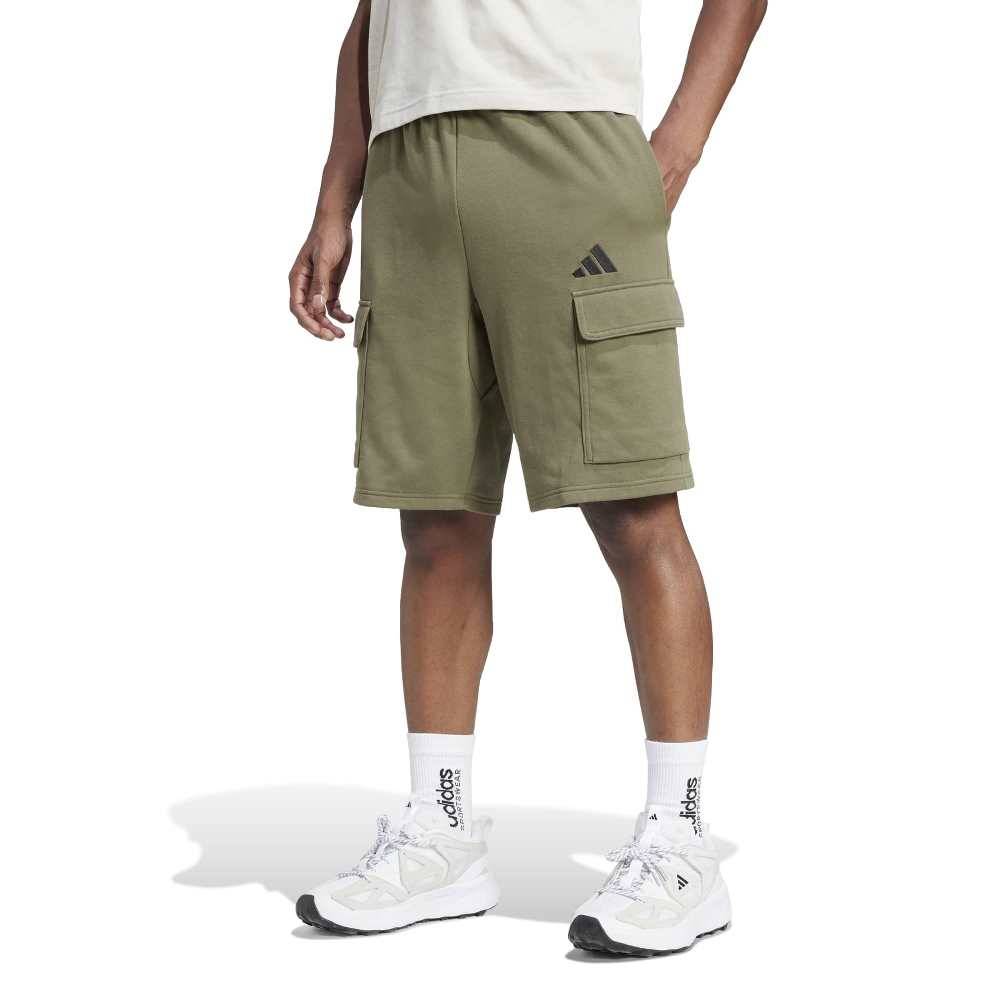 ADIDAS M ESSENTIALS FEELCOZY FRENCH TERRY CARGO SHORTS