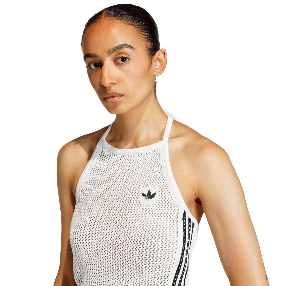 ADIDAS ORIGINALS KNITTED CROCHET TOP