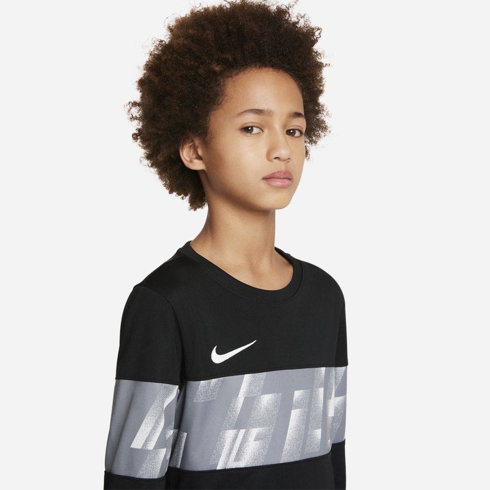 NIKE FC YOUTH DRI-FIT LIBERO LONG-SLEEVE GRAPHIC TEE
