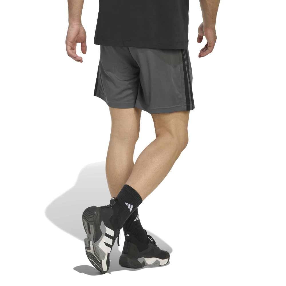 ADIDAS M WORKOUT ESSENTIALS BASE 3-STRIPES PIQUE 7 INCH SHORTS