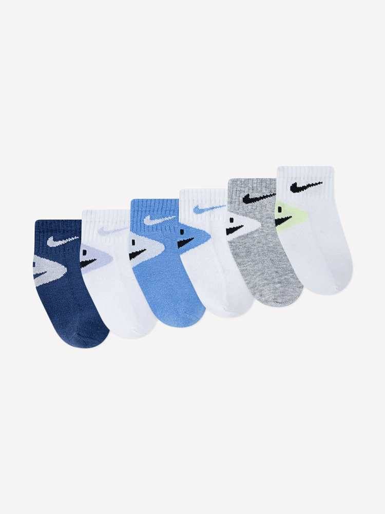 NIKE INFANT SMILEY 6PK ANKLE SOCKS