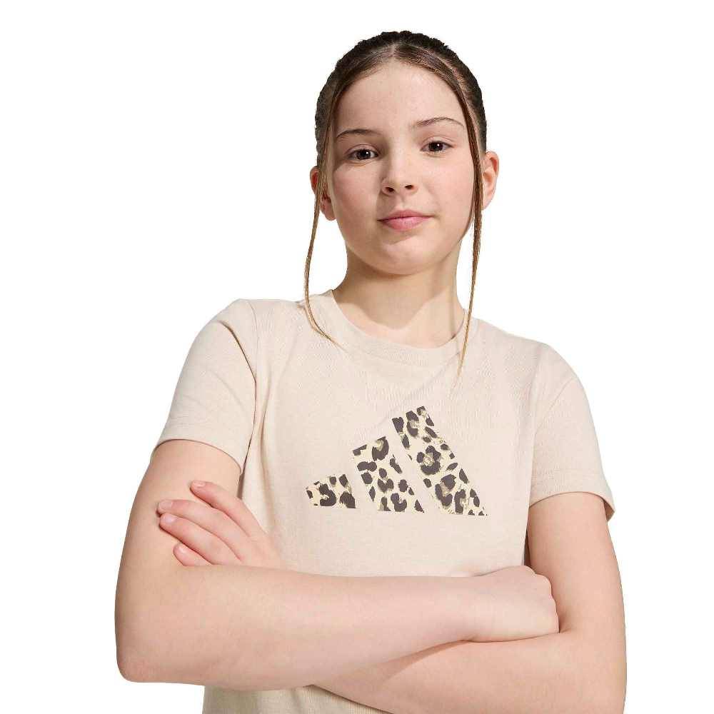 ADIDAS GIRLS ANIMAL PRINT GRAPHIC T-SHIRT