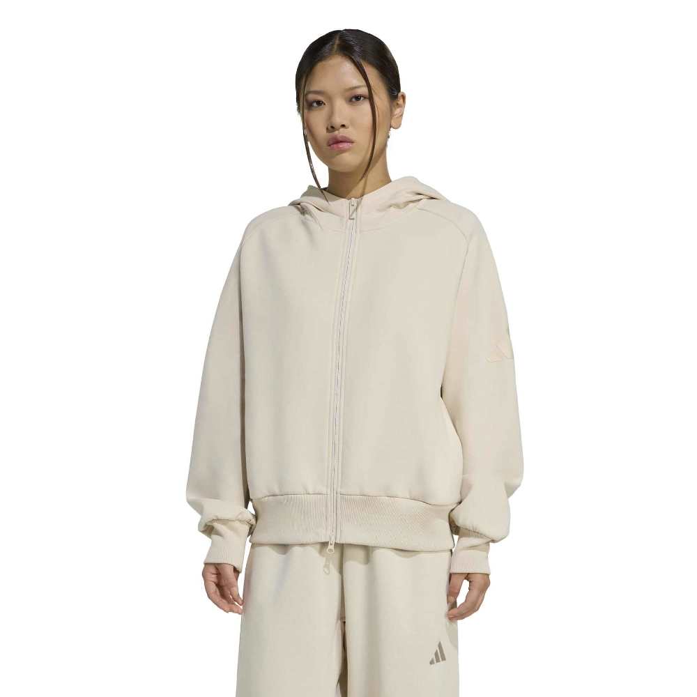 ADIDAS SOFT LUX FULL-ZIP HOODIE