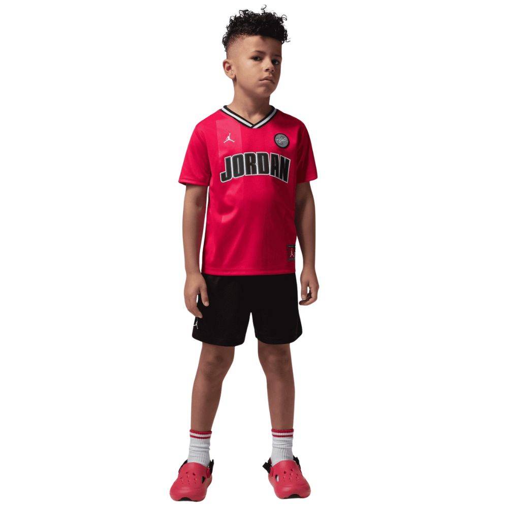 NIKE JORDAN LITTLE BOYS MJ SPORT JERSEY MESH SHORT SET