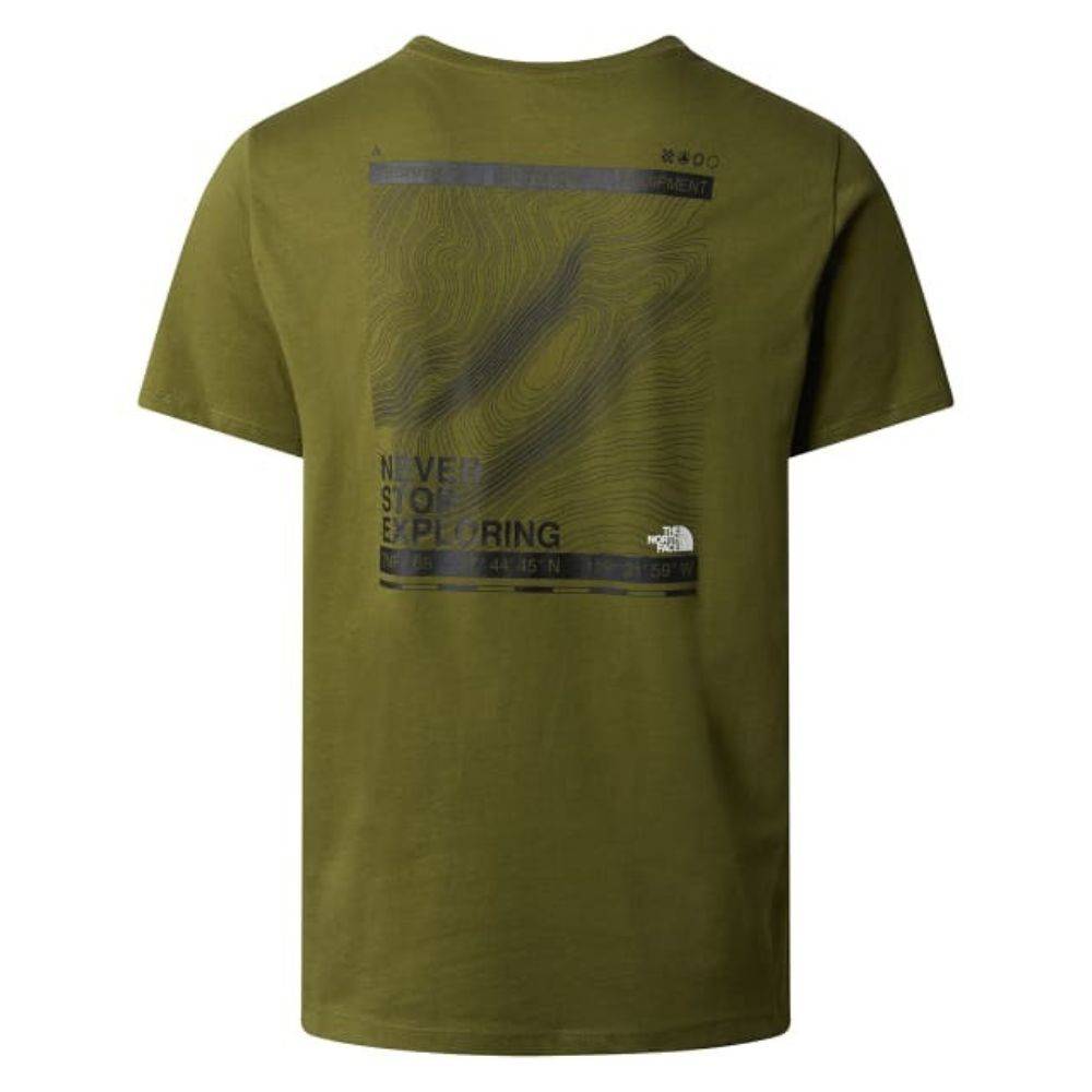 THE NORTH FACE MENS FOUNDATION MOUNTAIN LINES GRAPHIC TEE