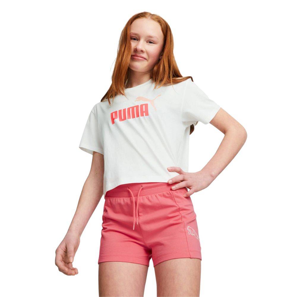 PUMA HIGH-WAIST GIRLS SHORTS