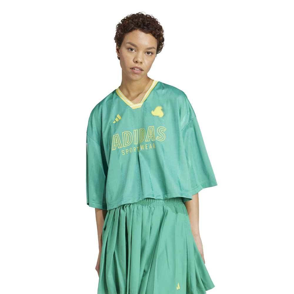 ADIDAS TIRO CUT 3 STRIPES OVERSIZED MESH JERSEY