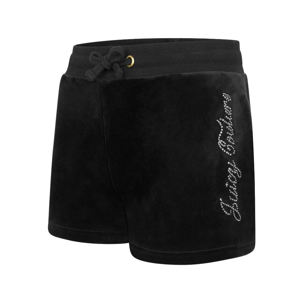 JUICY COUTURE GIRLS LUXE VELOUR  DIAMANTE SHORT