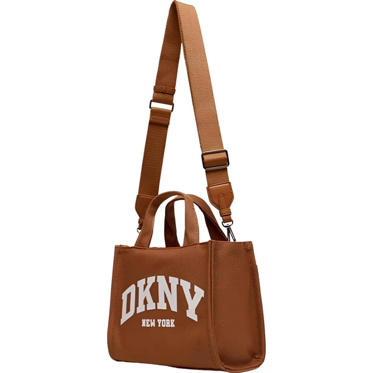 DKNY HADLEE SMALL CANVAS LOGO TOTE