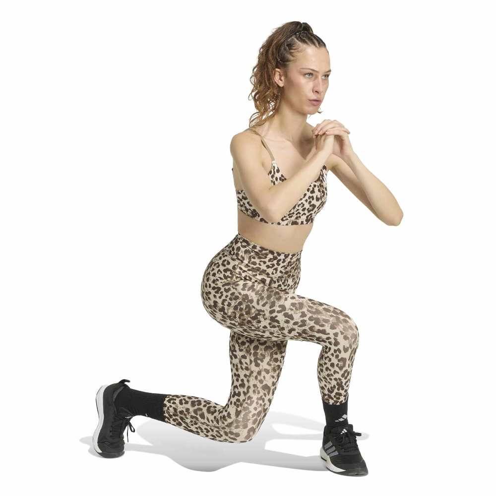 ADIDAS OPTIME ESSENTIALS 3-STRIPES LEOPARD 7/8 LEGGINGS