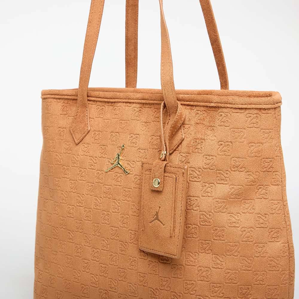 NIKE JORDAN SUEDE MONOGRAM TOTE