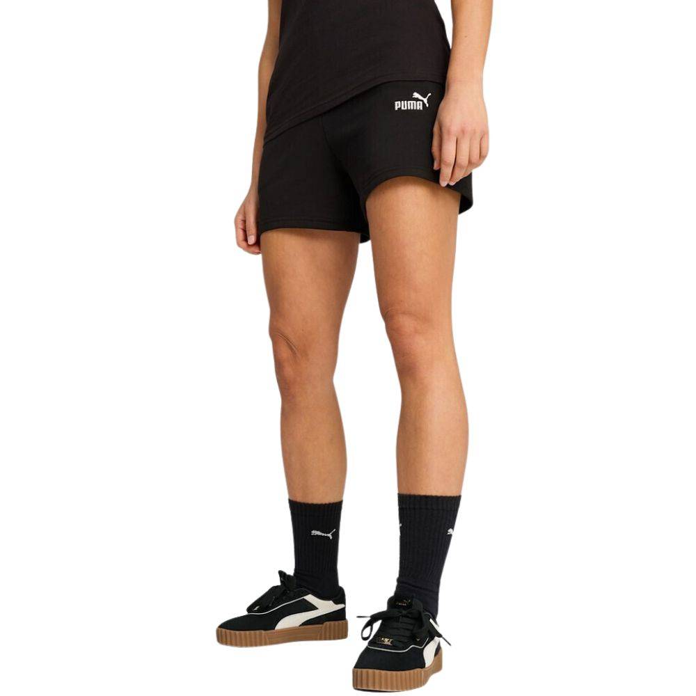 PUMA ESS SMALL NO. 1 LOGO 5'' HIGH-WAIST SHORTS TR