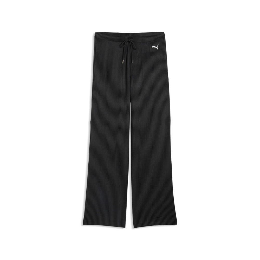 PUMA ESS RIBBED WIDE LEG SOFT TOUCH PANTS OP