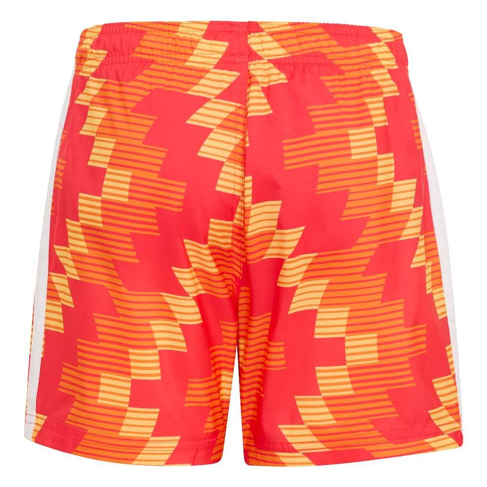 ADIDAS BOYS FOOTBALL-INSPIRED GRAPHIC SWIM SHORTS