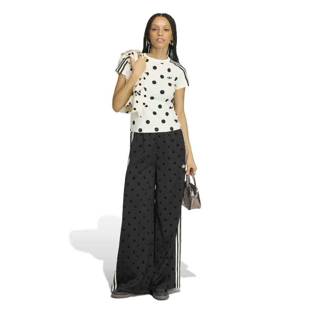 ADIDAS ORIGINALS SATIN POLKA DOTS WIDE LEG PANT