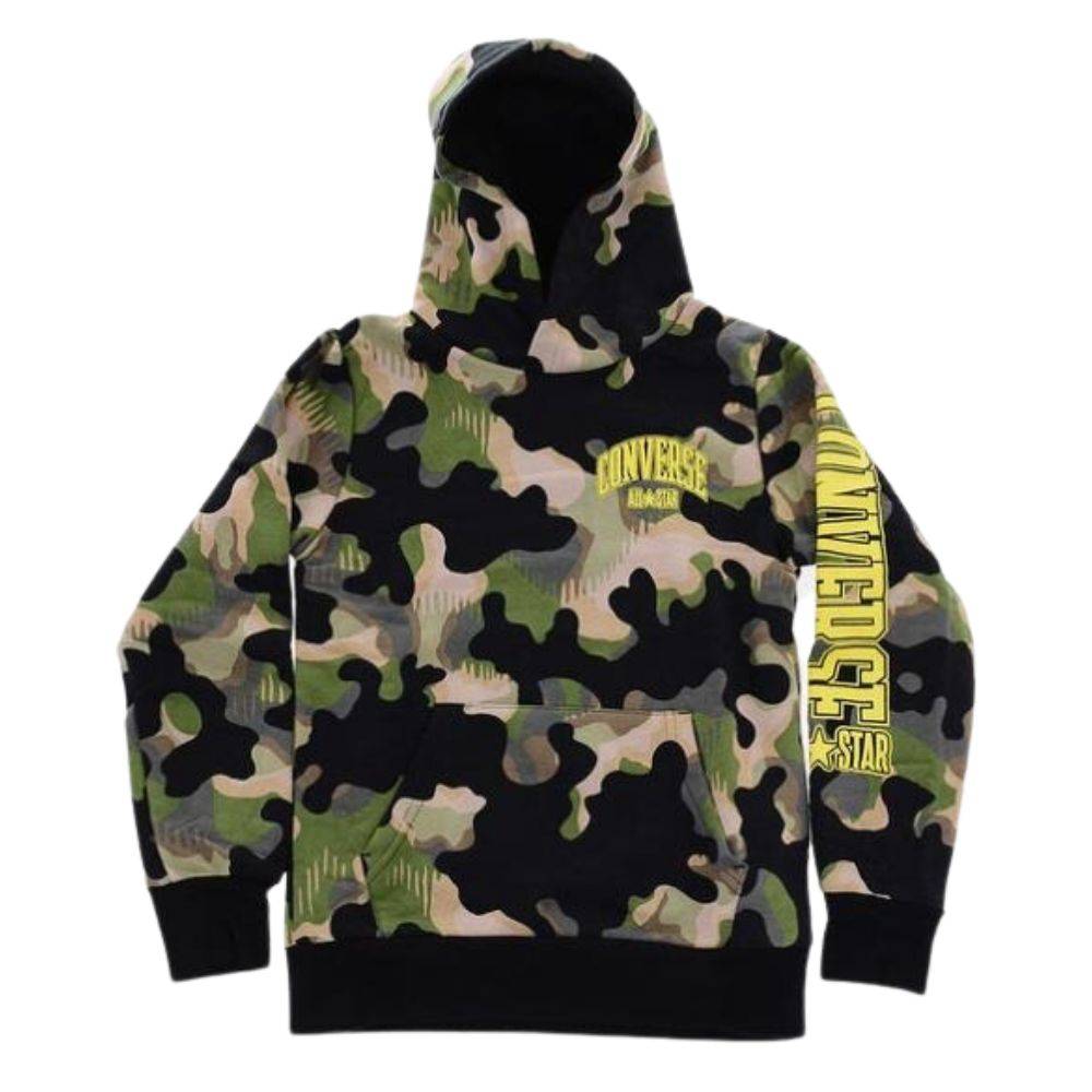 CONVERSE YOUTH CAMO FLEECE HOODIE