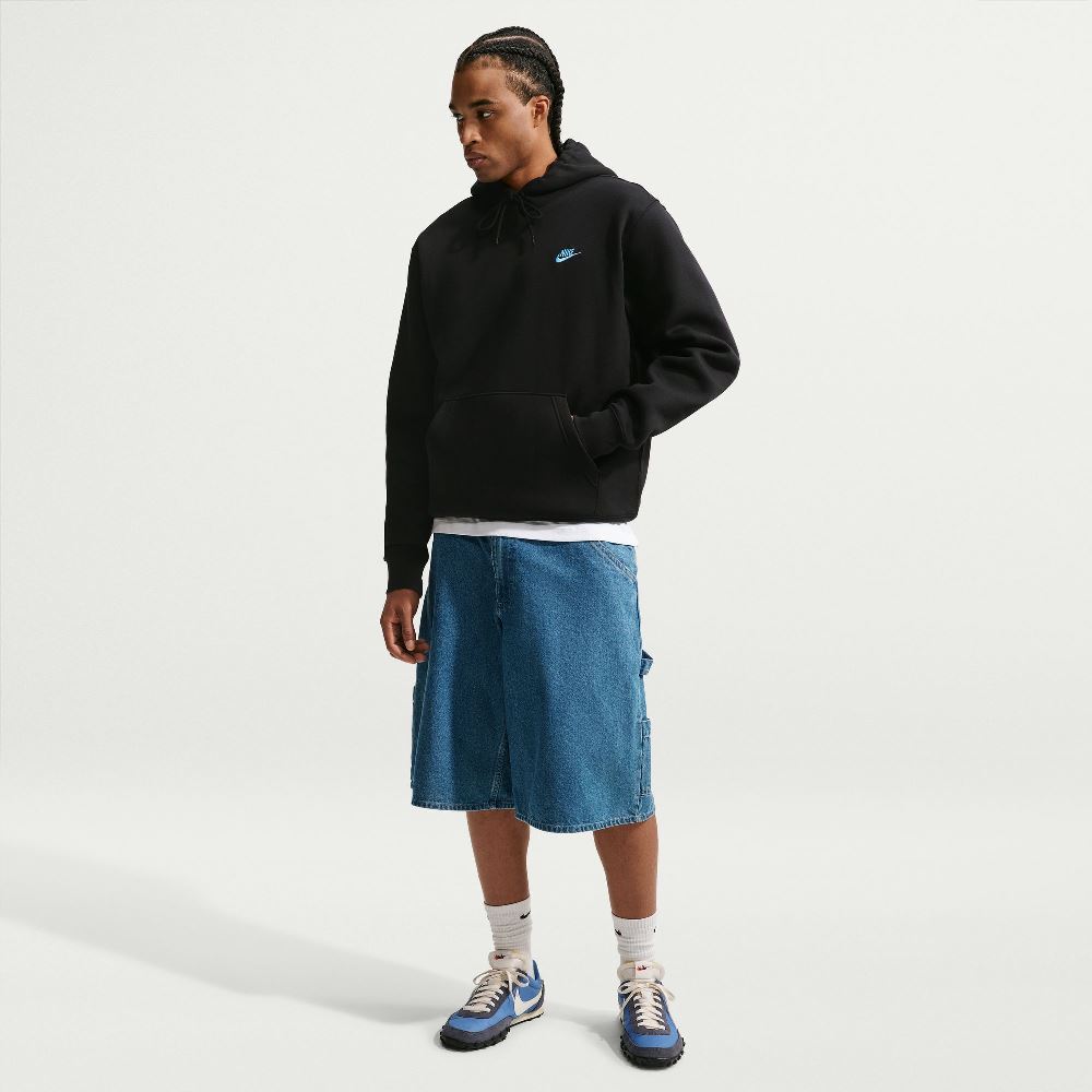 NIKE CLUB BRUSHED FLEECE PULLOVER HOODIE