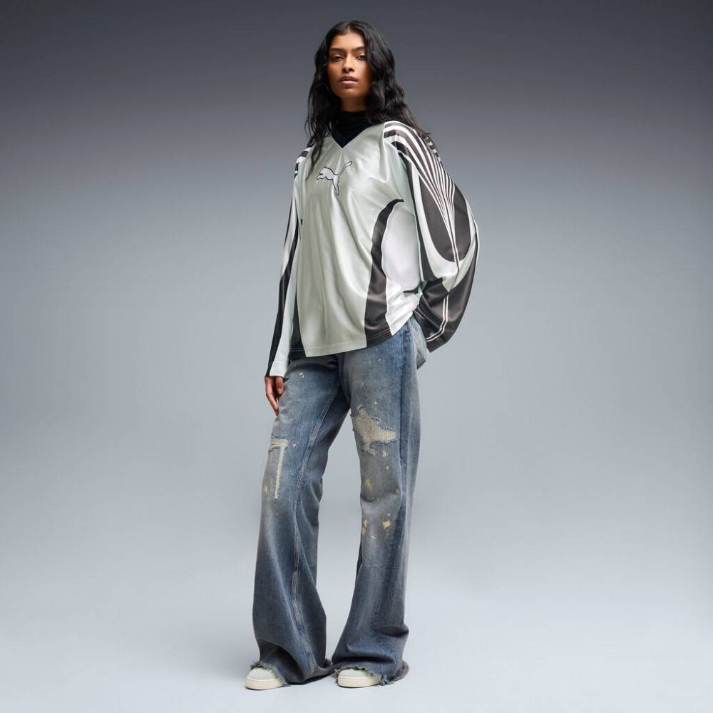 PUMA STREET GLAM OVERSIZED BEDAZZLED JERSEY