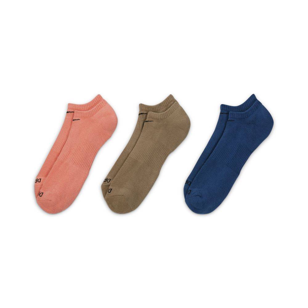 NIKE EVERYDAY PLUS CUSHION NO-SHOW 3-PAIRS SOCKS