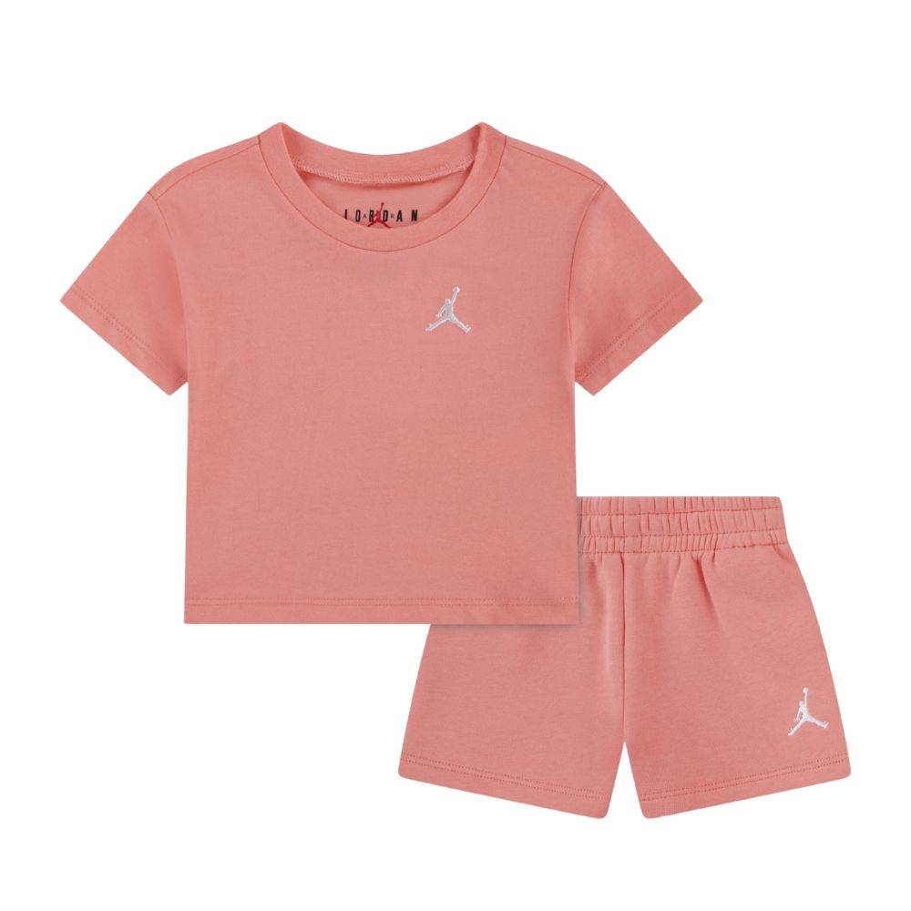 NIKE JORDAN LITTLE GIRLS BROOKLYN ESS FLC SHORT SET