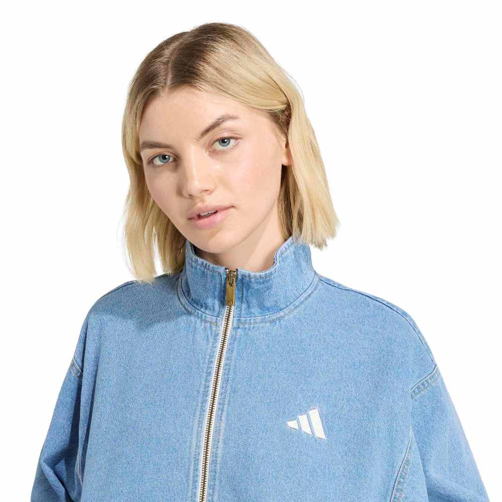 ADIDAS STADIUM WASHED DENIM LOOSE FIT JACKET
