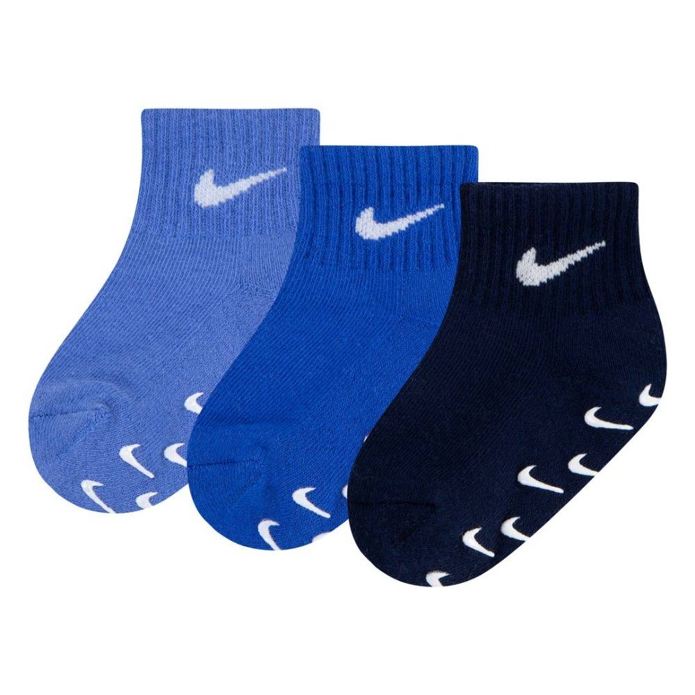 NIKE 3PK INFANT/TODDLER GRIPPER QUARTER SOCKS