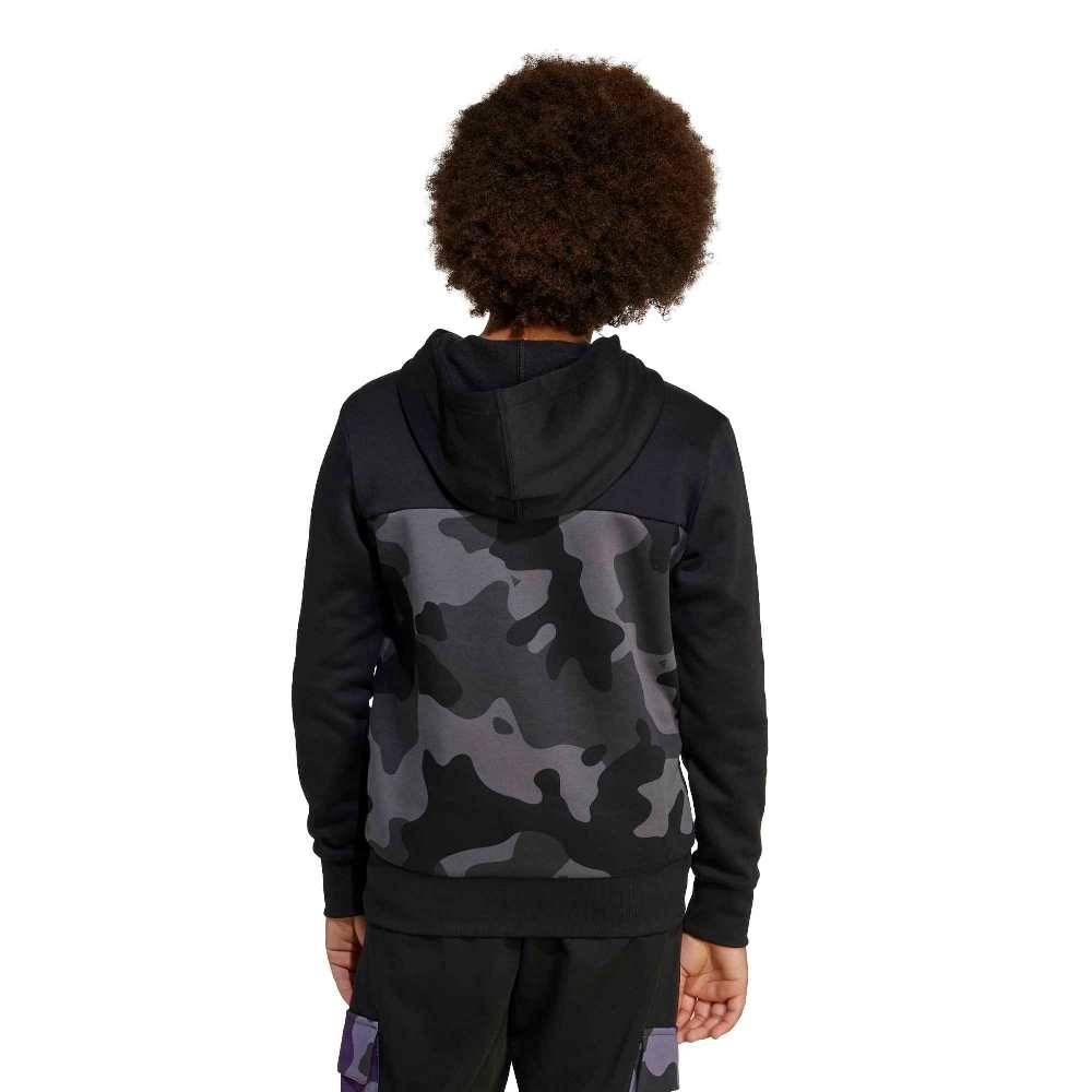 ADIDAS YOUTH SEASONAL ESSENTIALS CAMO FLEECE HOODIE