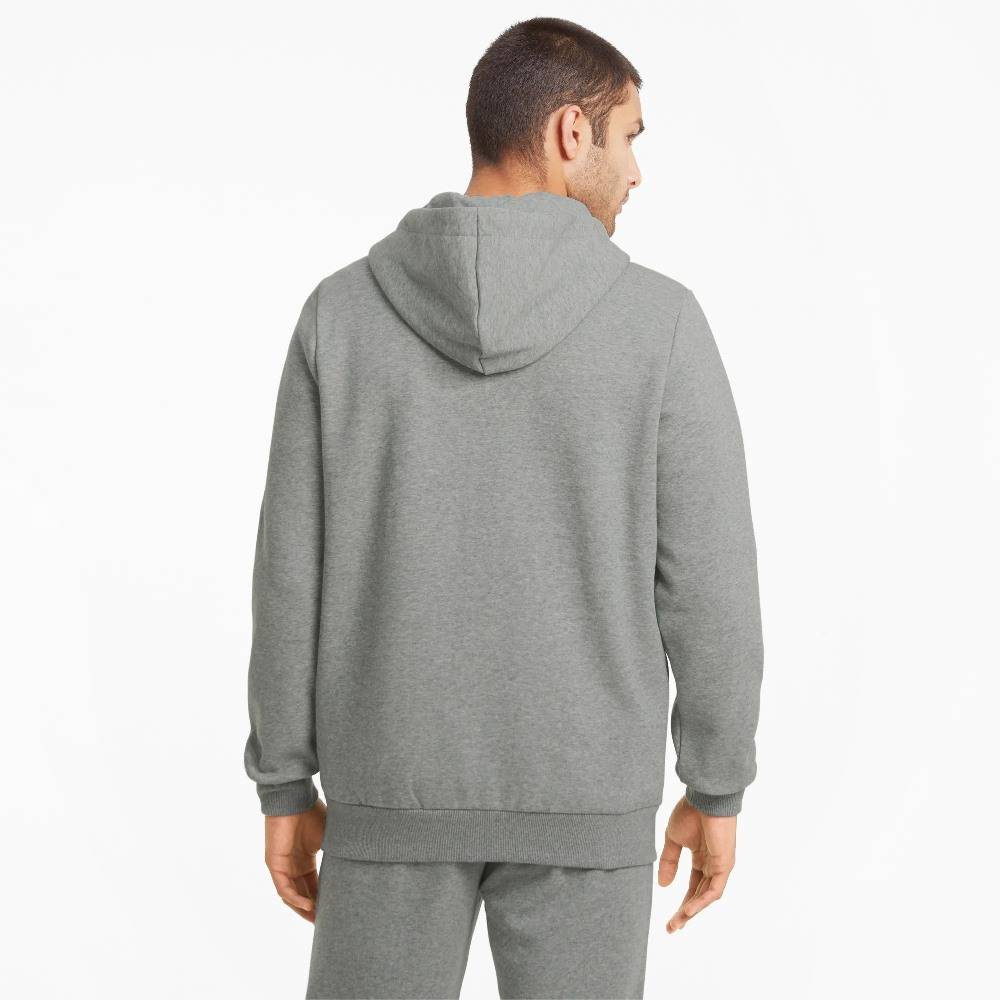 PUMA ESS FULL-ZIP LOGO MENS HOODIE