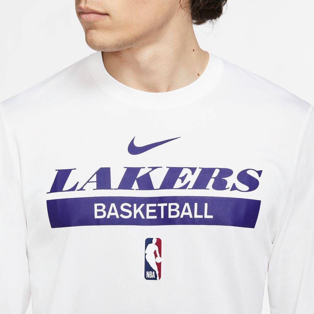 NIKE NBA LOS ANGELES LAKERS PRACTICE LONG-SLEEVE TEE