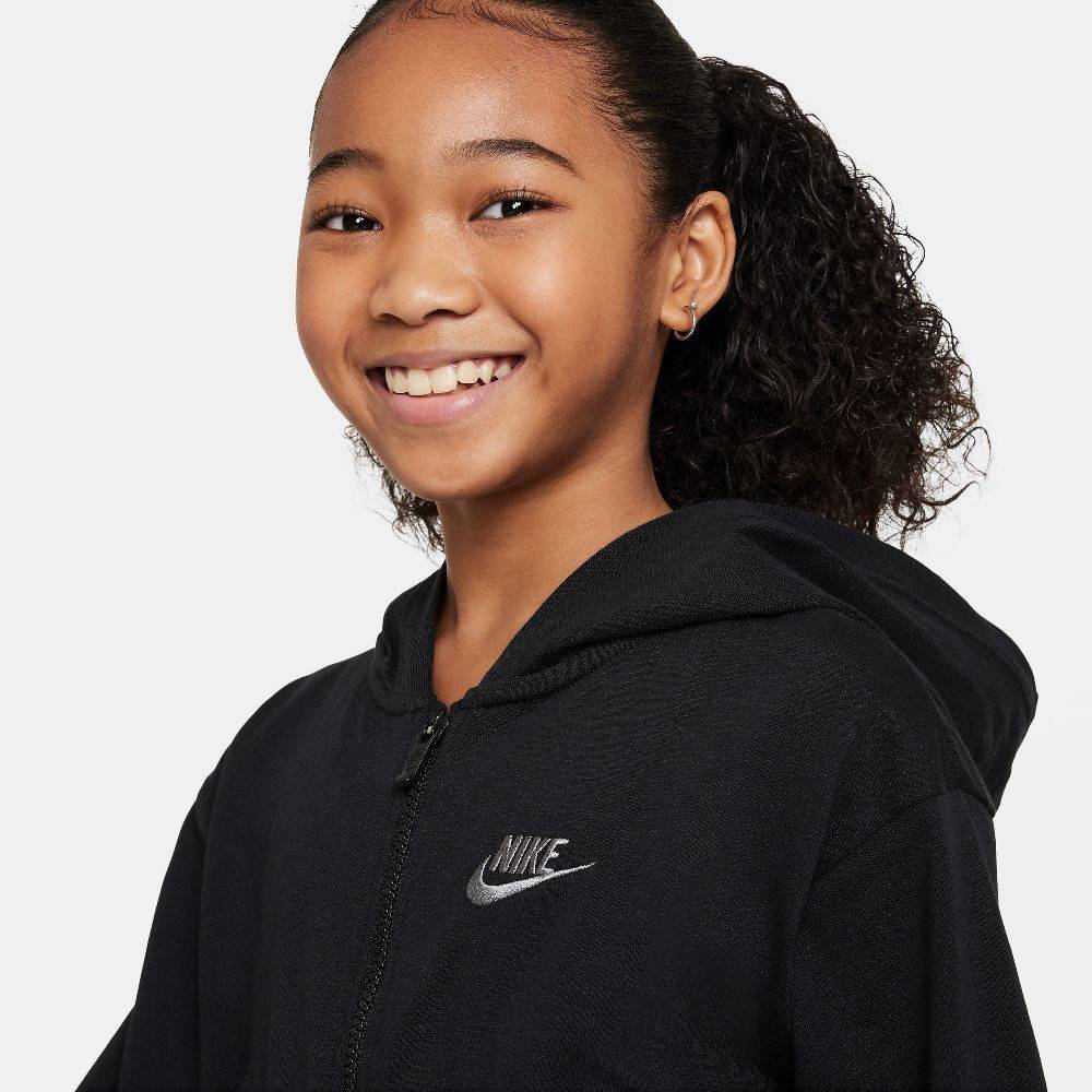 NIKE NSW GIRLS JERSEY FULL-ZIP HOODIE