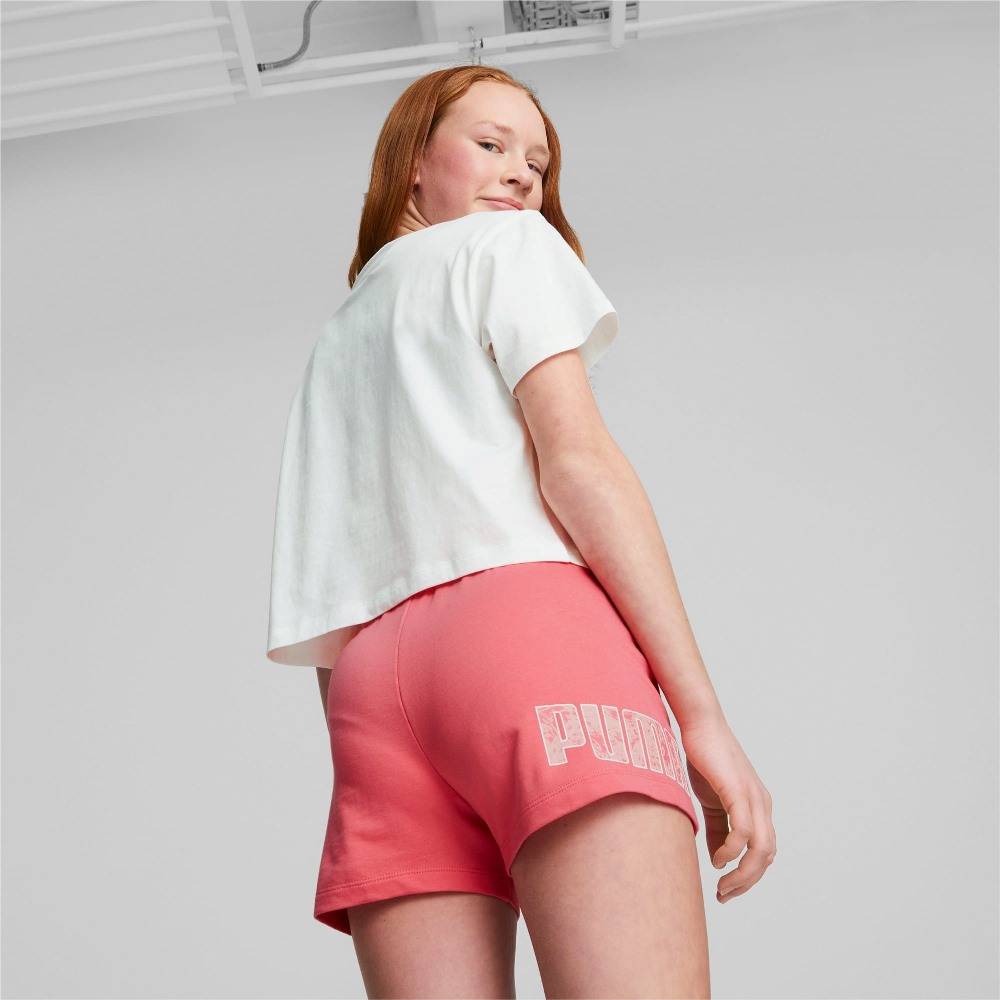 PUMA HIGH-WAIST GIRLS SHORTS