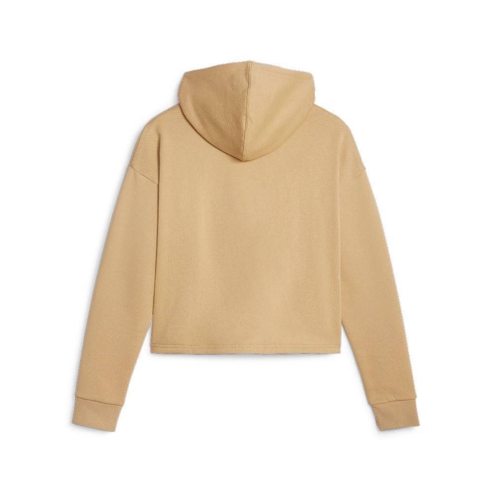 PUMA ESSENTIALS WOMENS CROPPED LOGO HOODIE
