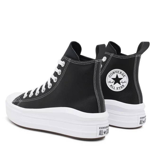 CONVERSE RUN STAR MOVE PLATFORM LEATHER