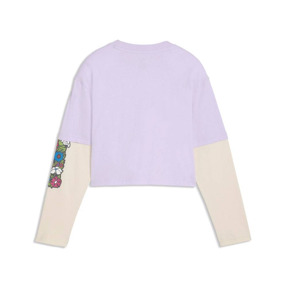 PUMA MID90S RELAXED SHORT LENGTH LAYERED LONGLSEEVE TEE G