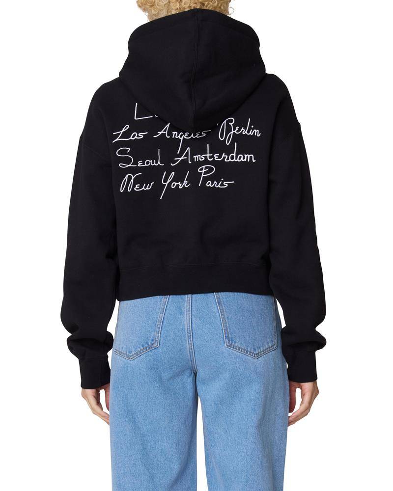 OBEY CITIES CROPPED HOOD FLEECE