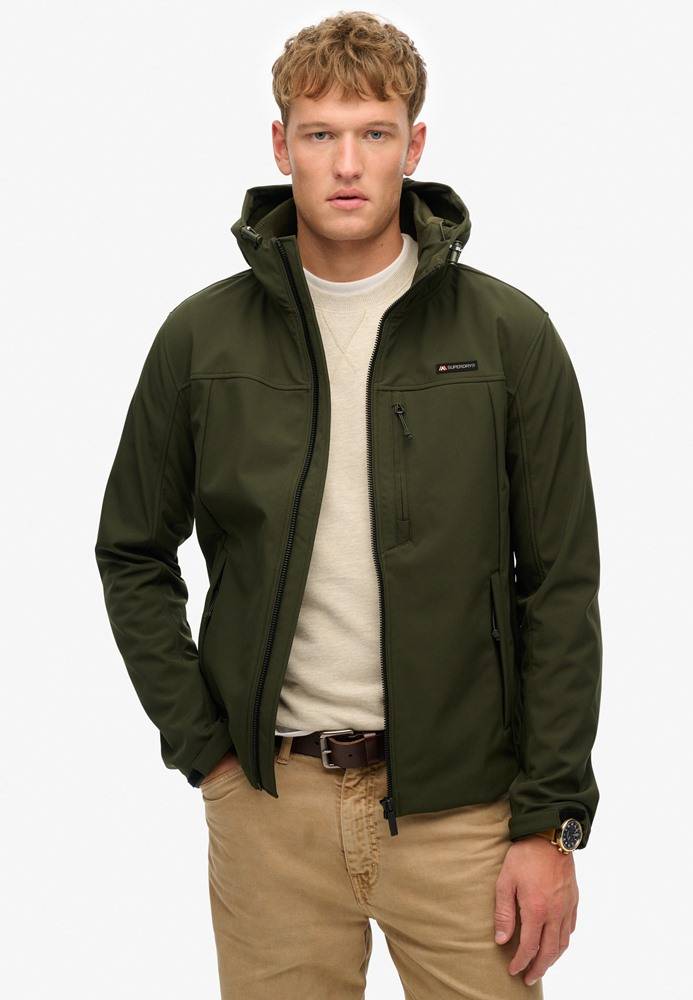 SUPERDRY HOODED SOFT SHELL TREKKER JACKET