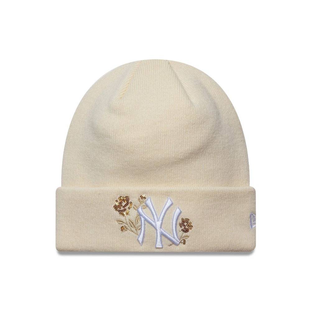 NEW ERA WMNS SEQUIN ROSE BEANIE NEW YORK YANKEES