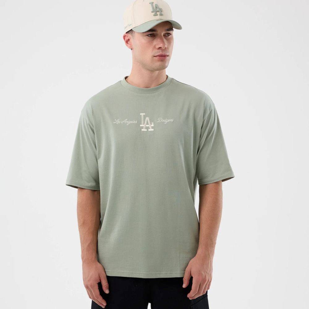 NEW ERA MLB SCRIPT OVERSIZED TEE LOS ANGELES DODGERS