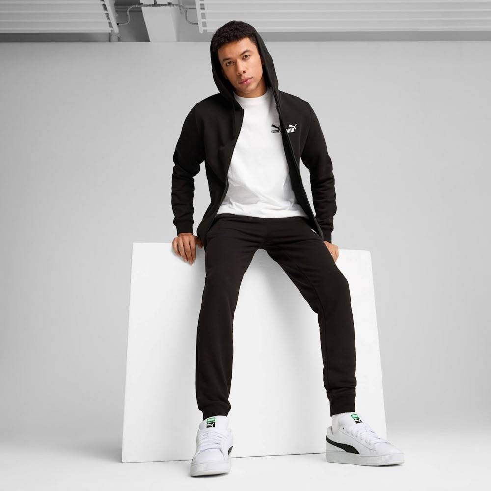 PUMA ESS SMALL NO. 1 LOGO FULL-ZIP HOODIE FL