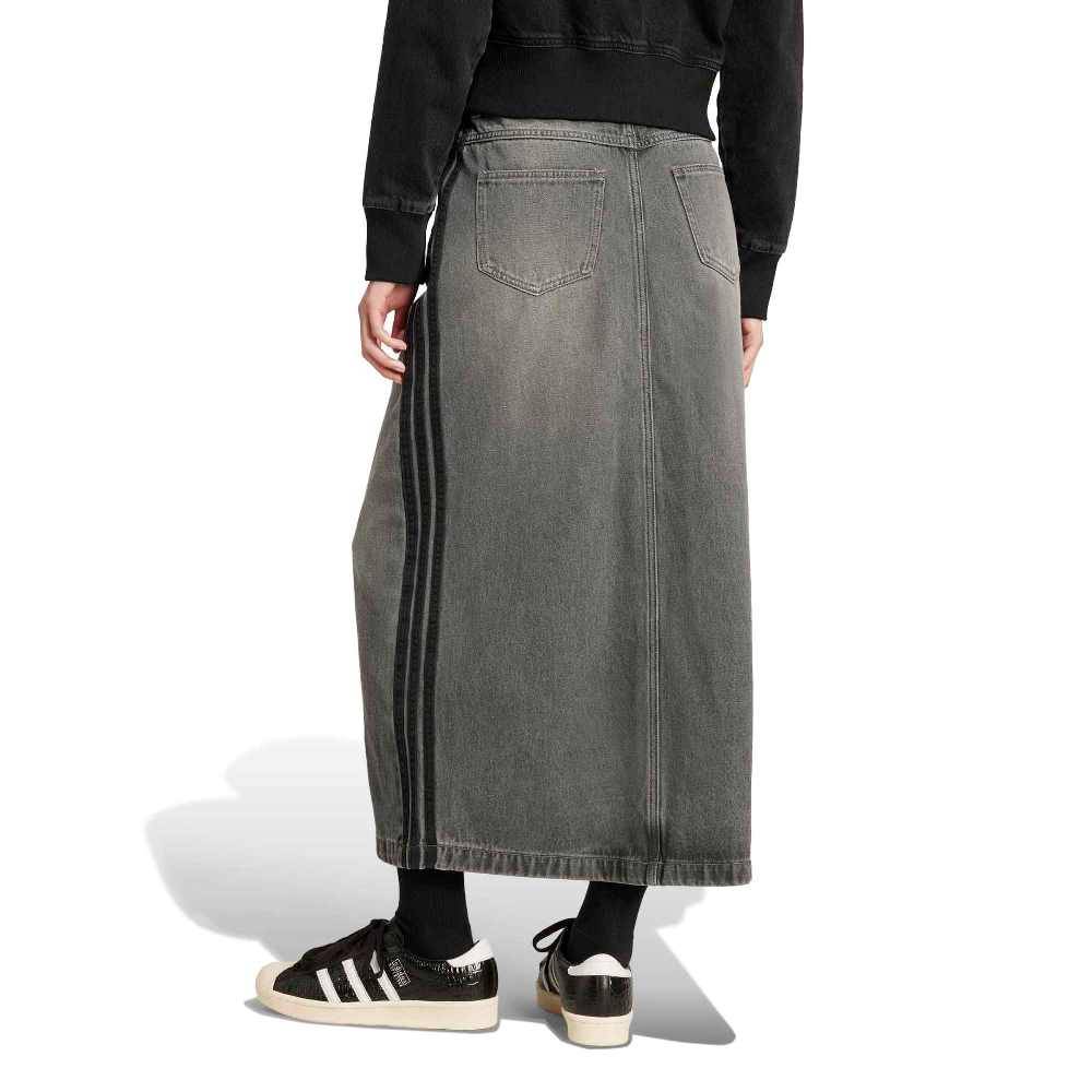 ADIDAS ORIGINALS ADICOLOR 3 STRIPES DENIM PENCIL SKIRT
