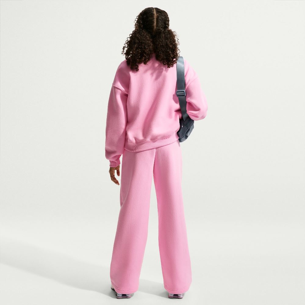 NIKE STUDIO GIRLS OVERSIZED FLEECE BOXY CREW