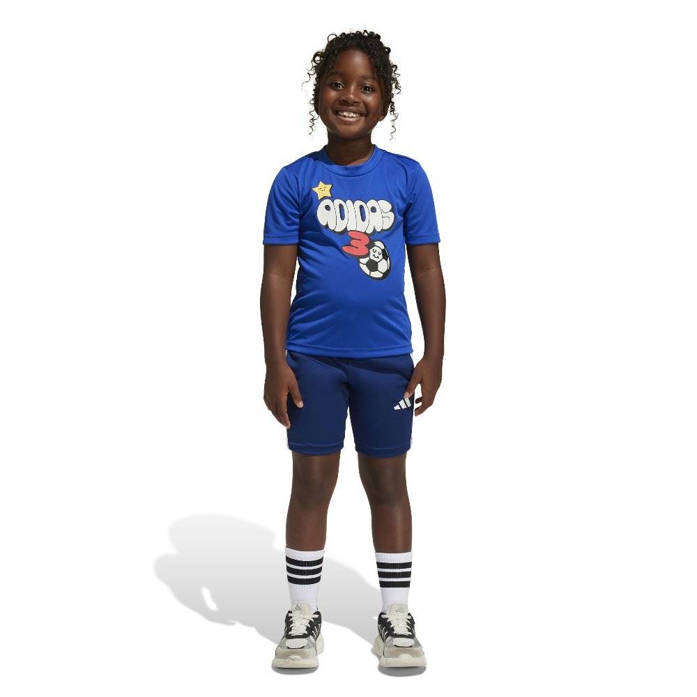 ADIDAS LITTLE KIDS TRAIN ESSENTIALS FUN PRINT SPORTS SET