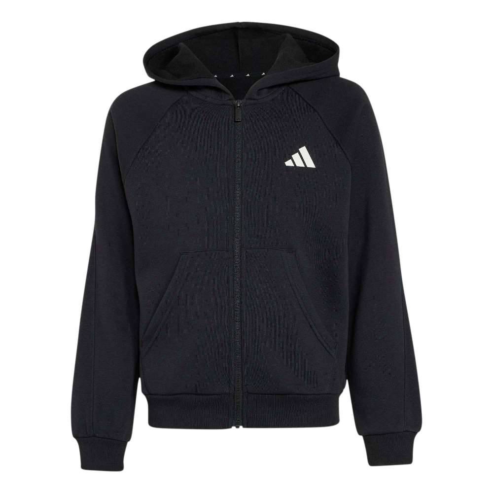 ADIDAS YOUTH SEASONALS COLLEGIATE TYPOGRAPHY FULL ZIP HOODY