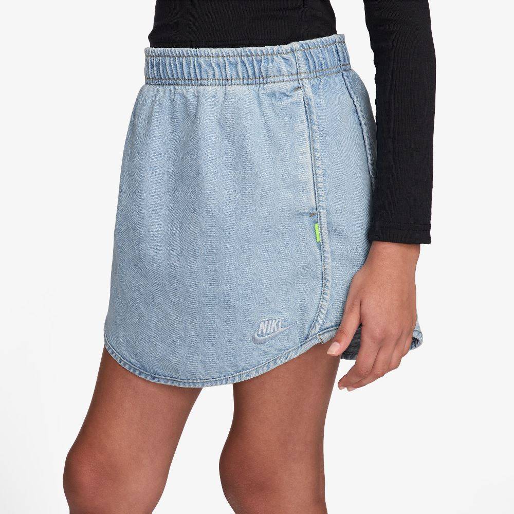NIKE GIRLS SPORTSWEAR COLLECTION DENIM SKIRT