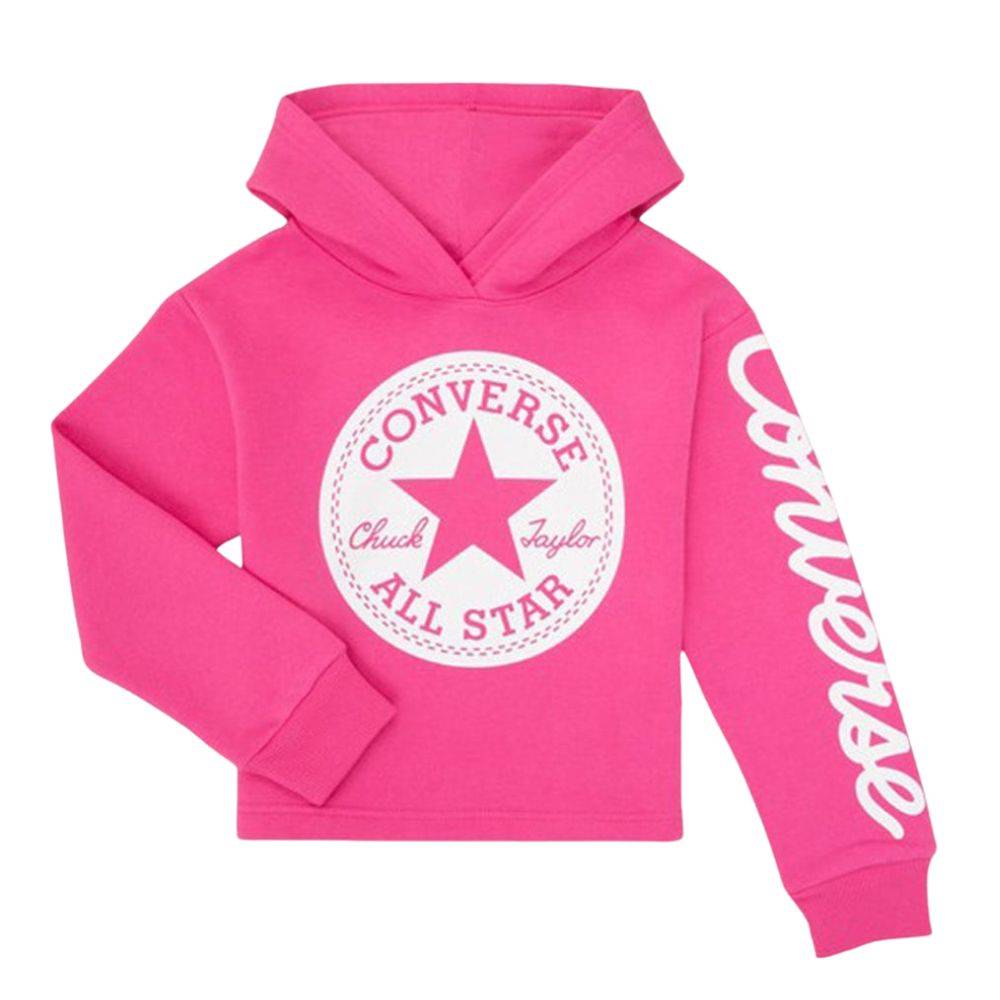 CONVERSE GIRLS CHUCK PATCH CROP HOODIE