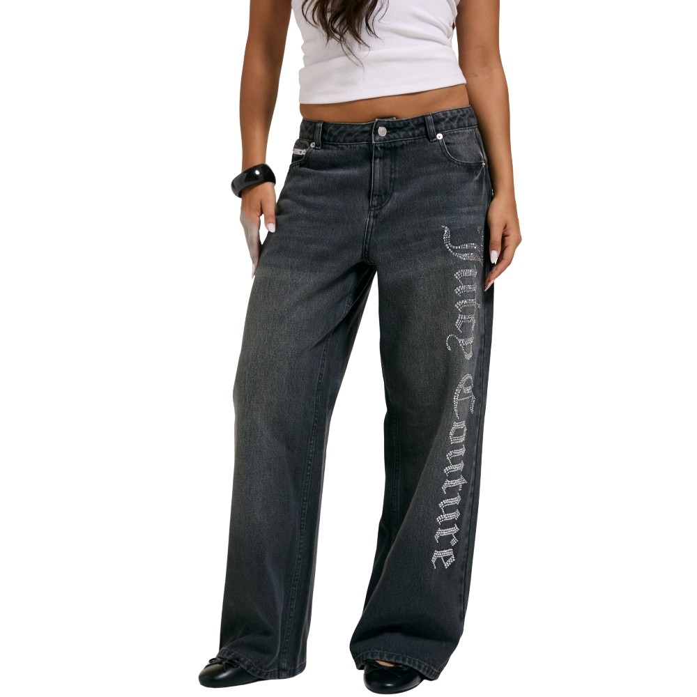 JUICY COUTURE DIAMANTE WIDE LEG JEAN