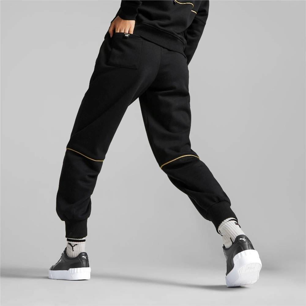 PUMA POWER DECO GLAM WOMENS HIGH-WAIST PANTS